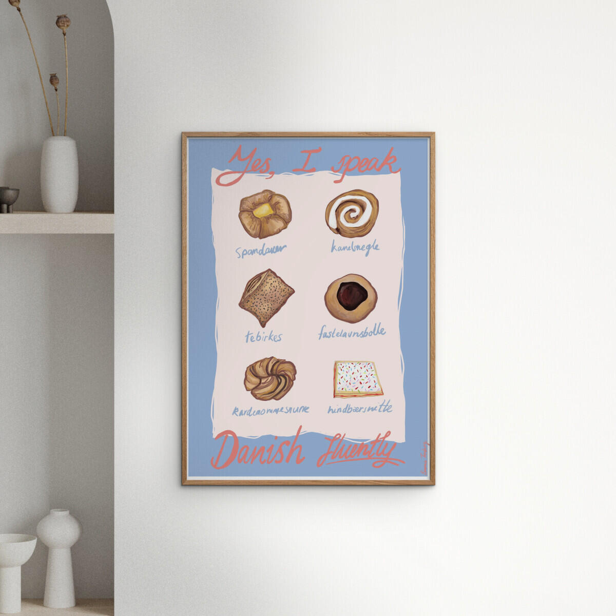 Emma Forsberg Fluent Danish plakat - A5